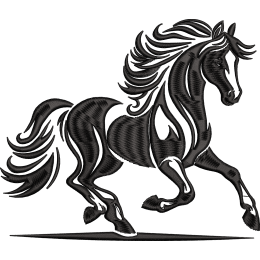 2026 год Лошадь на бегу