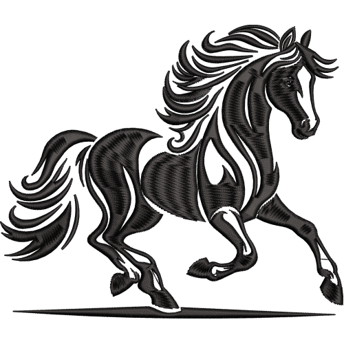 Файл вышивки 2026 год Лошадь на бегу