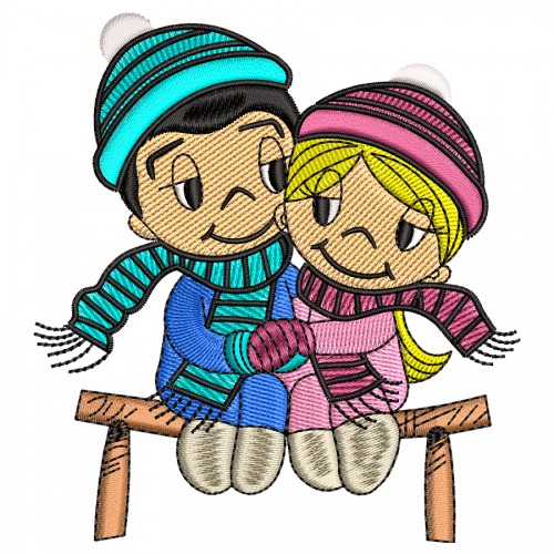 Файл вышивки Лав из Love is... Влюбленные 