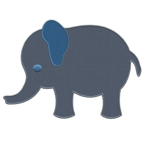 Файл вышивки Слон аппликация