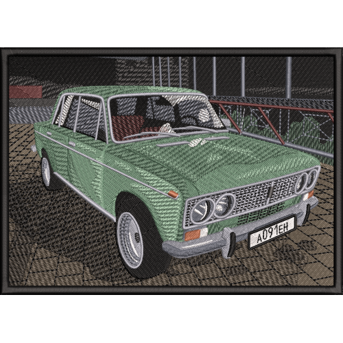 Файл вышивки Жигули / Копейка детализированная