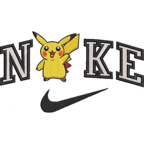 Файл вышивки Nike Pikachu/ Найк и Пикачу