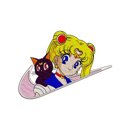 Файл вышивки Nike & Sailor Moon