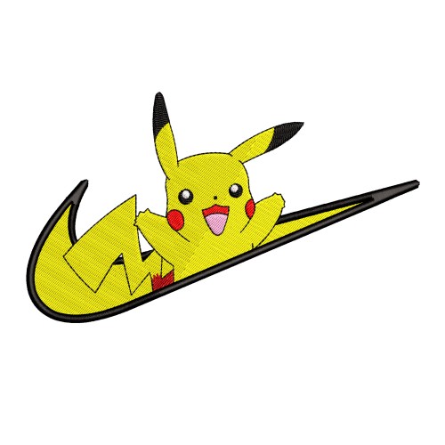 Файл вышивки Nike & Pikachu