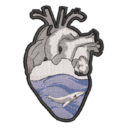 Heart. Сердце с китом внутри