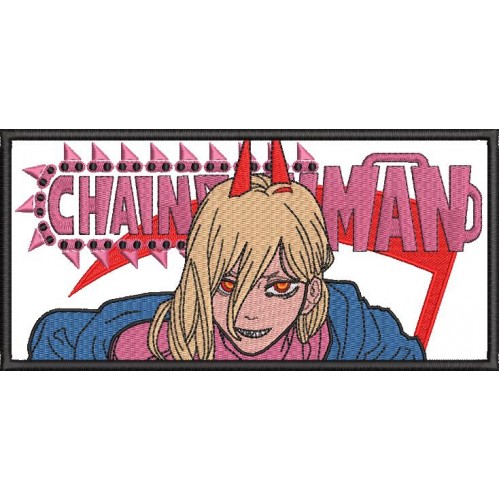 Файл вышивки Chainsaw man Power/ Пауэр из Человек - Бензопила