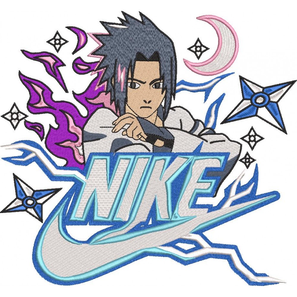 Скачать вышивку Nike and Sasuke. Anime Naruto/ Саске и Найк по цене 400 ₽ -  купить на сайте Эмбротека