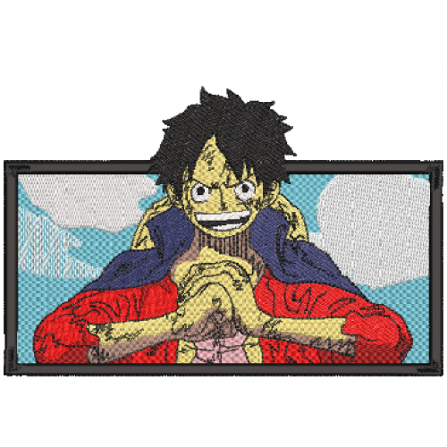 Файл вышивки Luffy gear 5