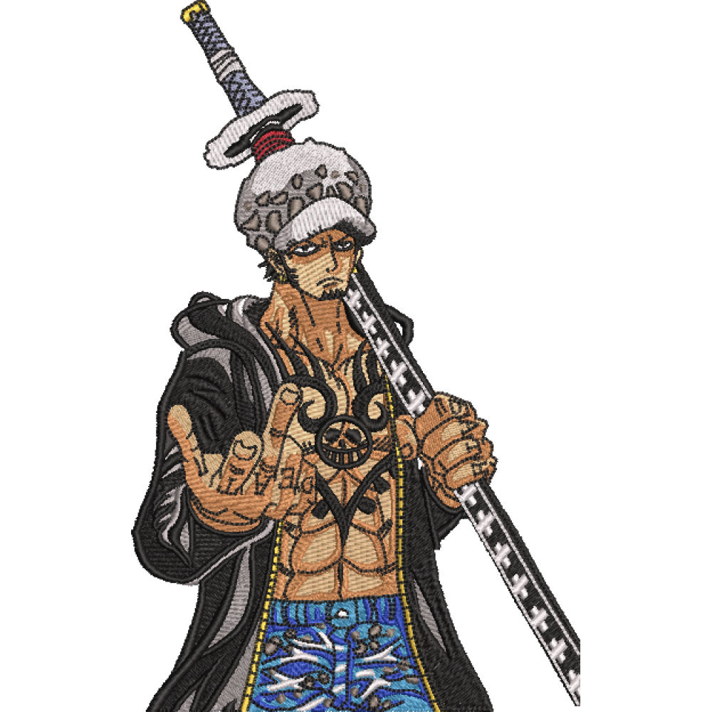 Скачать вышивку Trafalgar D Law One Piece Anime/ Аниме Ван Пис. Трафалгар Д  Лоу по цене 300 ₽ - купить на сайте Эмбротека