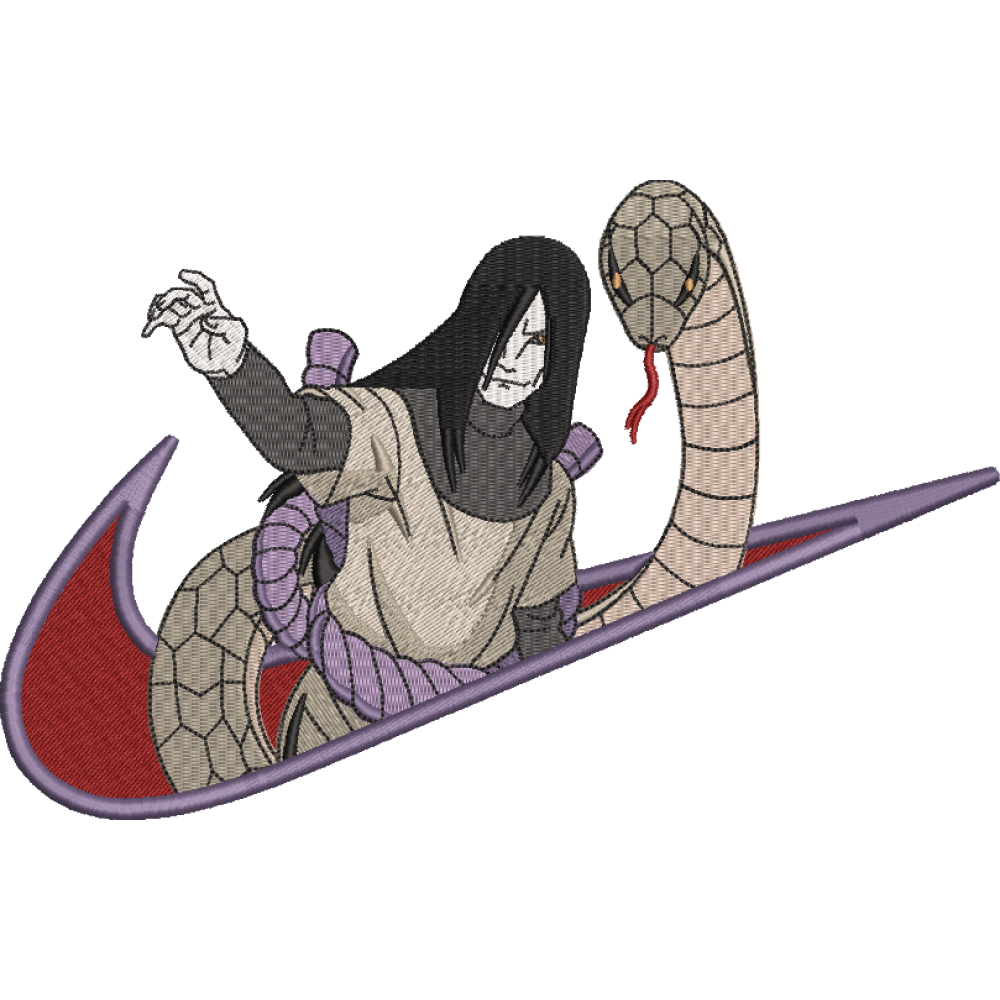 Скачать вышивку Orochimaru, Anime Naruto/ Орочимару. Аниме Наруто Nike по  цене 450 ₽ - купить на сайте Эмбротека