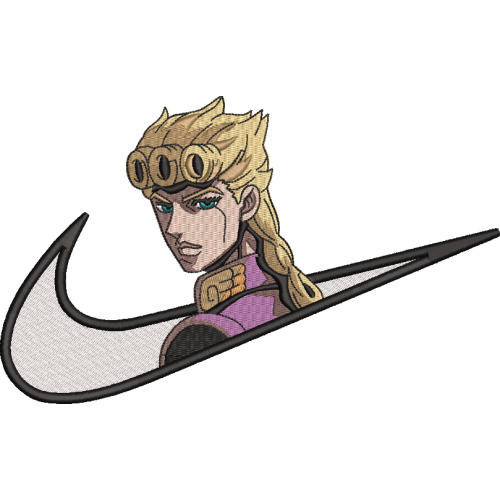 Файл вышивки Giorno Giovanna, Jojo Bizarre/ Аниме ДжоДжо. Джорно Джованна Nike