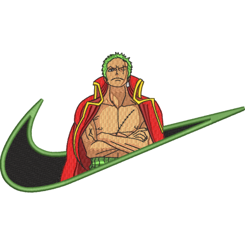 Файл вышивки Zoro, Anime One Piece/ Зоро из Аниме Ван Nike