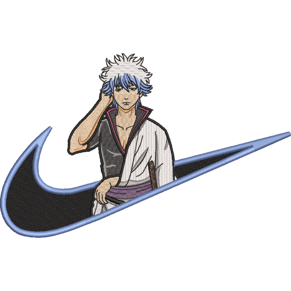 Файл вышивки Gintoki Sakata, Anime Gintama/ Саката Гинтоки. Аниме Гинтама  Nike