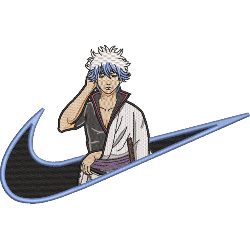 Файл вышивки Gintoki Sakata, Anime Gintama/ Саката Гинтоки. Аниме Гинтама Nike