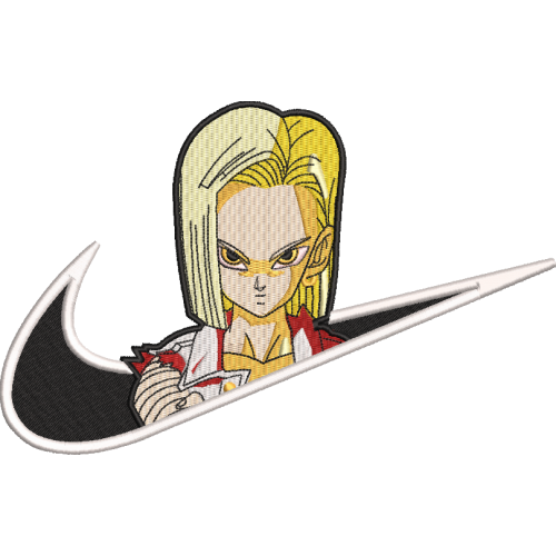 Файл вышивки Android 18, Anime Dragonball/ Андроид 18. Аниме Драгонбол. Жемчужина Дракона Nike