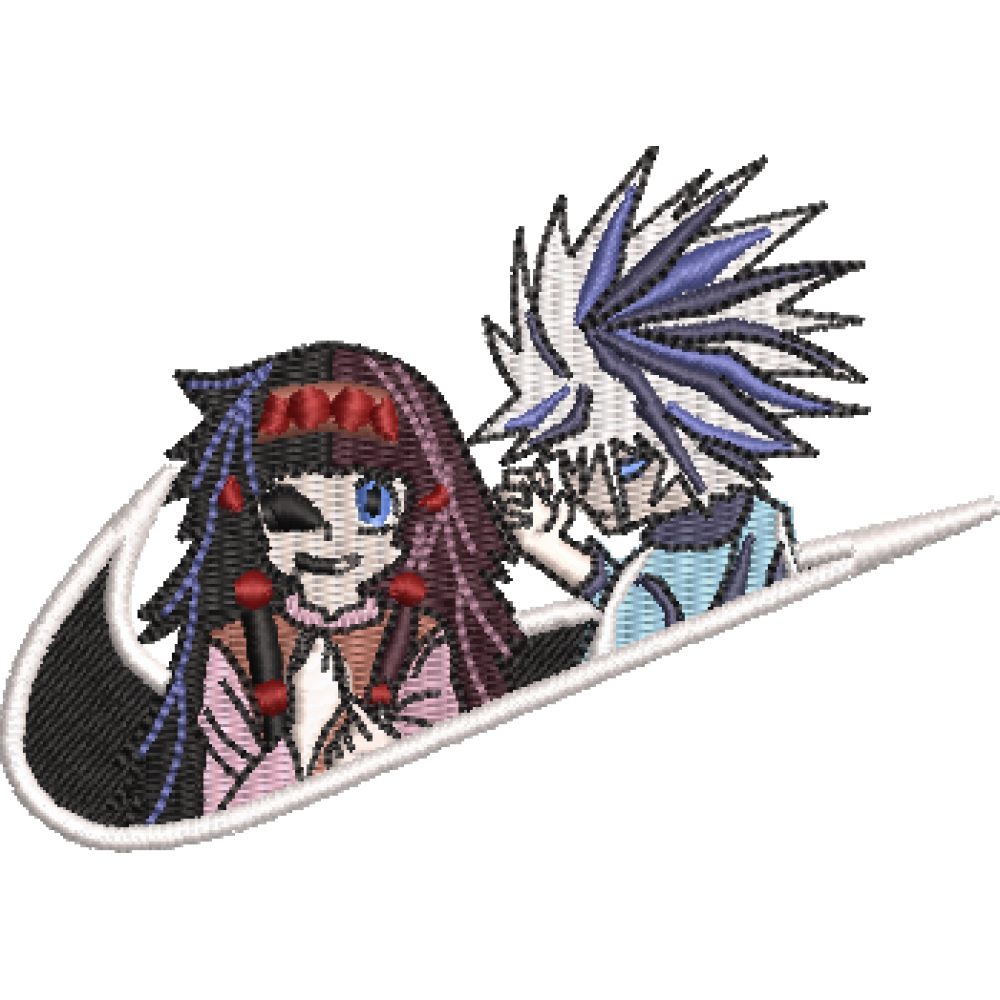 Скачать вышивку Killua and Alluka, Anime Hunter x Hunter/ Киллуа и Аллука.  Хантер х Хантер Nike по цене 300 ₽ - купить на сайте Эмбротека