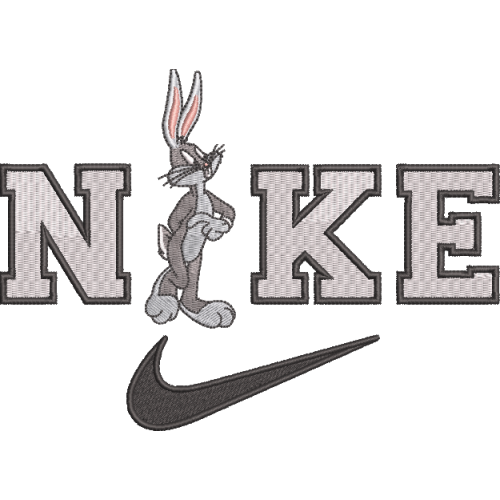 Файл вышивки Найк и Багз Банни/ Nike Bugs Bunny