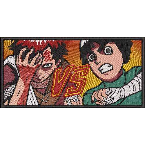 Файл вышивки Gaara vs Rock Lee