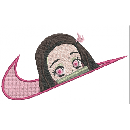 Файл вышивки Nike & Nezuko head