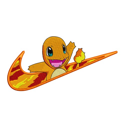 Файл вышивки Nike & Charmander