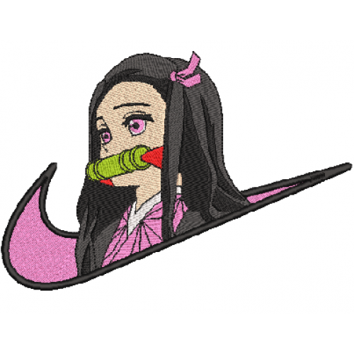 Файл вышивки Nike & Nezuko V3