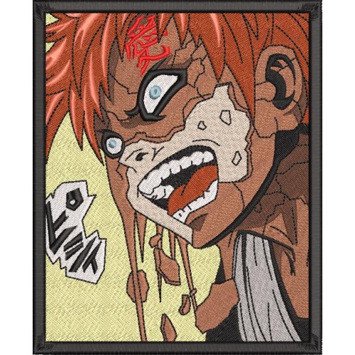 Файл вышивки Gaara angry/ Гаара. Аниме Наруто