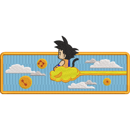 Файл вышивки Goku on cloud