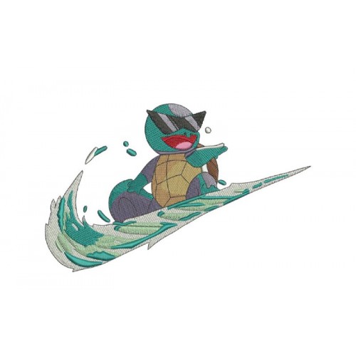 Файл вышивки swoosh squirtle