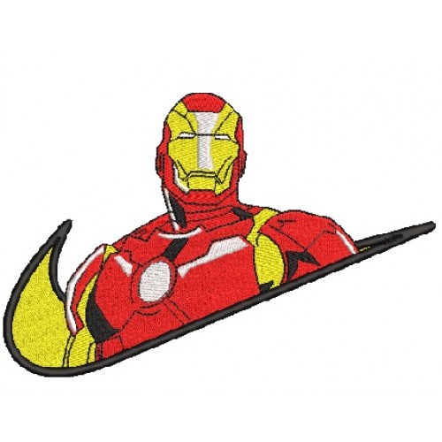 Файл вышивки Nike & Iron Man