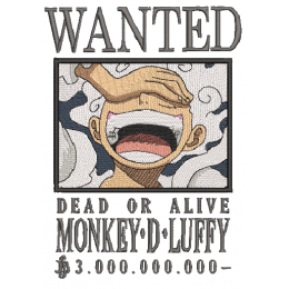 Joyboy Bounty Luffy/ Постер Розыск Луффи. Аниме Ван Пис