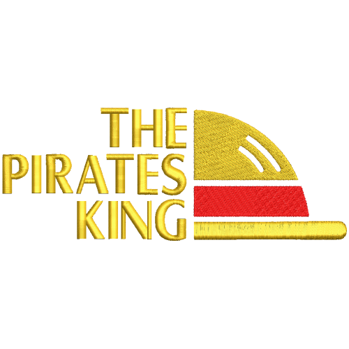 Файл вышивки The Pirates King/ Король Пиратов надпись