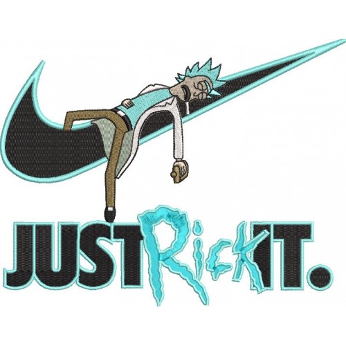 Файл вышивки Рик Санчез. Аниме Рик и Морти/ Rick Sanchez Nike