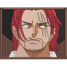 Шанкс из Аниме Ван Пис/ Shanks embroidery. One piece