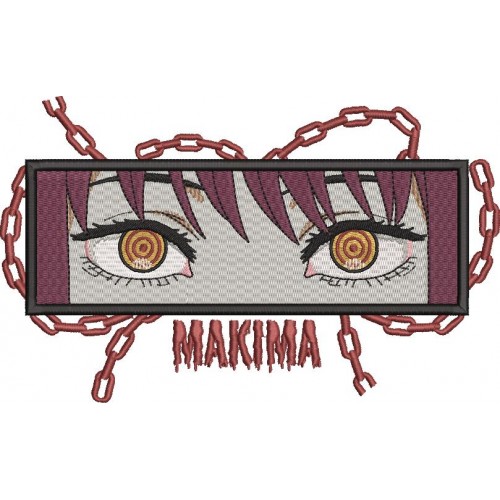 Файл вышивки Макима. Аниме Человек-бензопила/ Makima eyes. Chainsaw Man