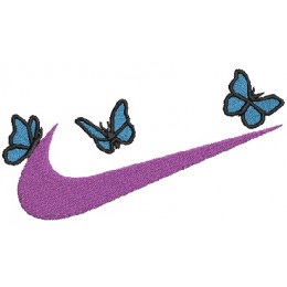 Nike swoosh x butterfly