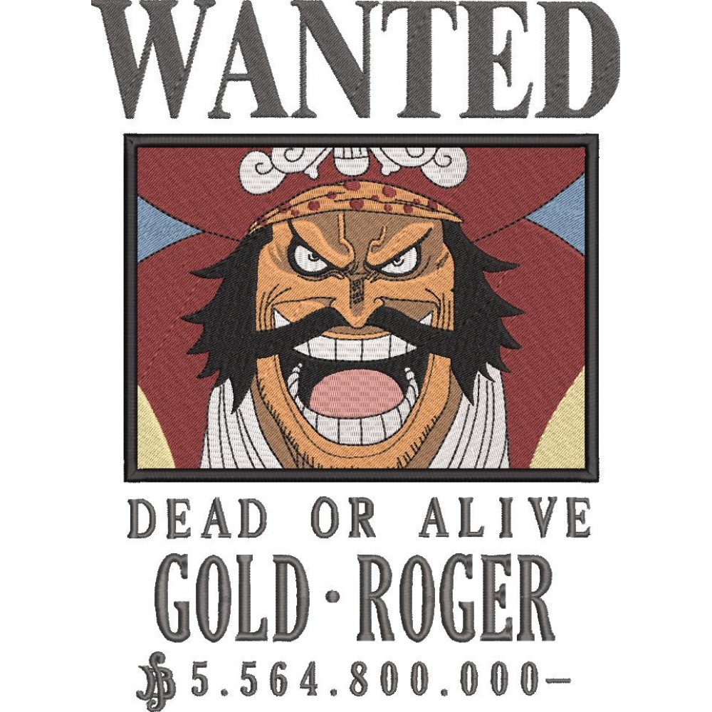 Скачать Вышивку Wanted Roger. Постер - Разыскивается Капитан.