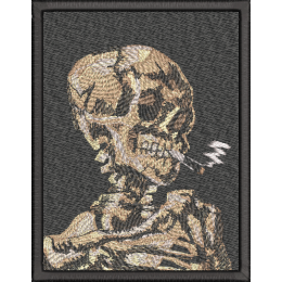 Картина Череп с горящей сигаретой Ван Гога