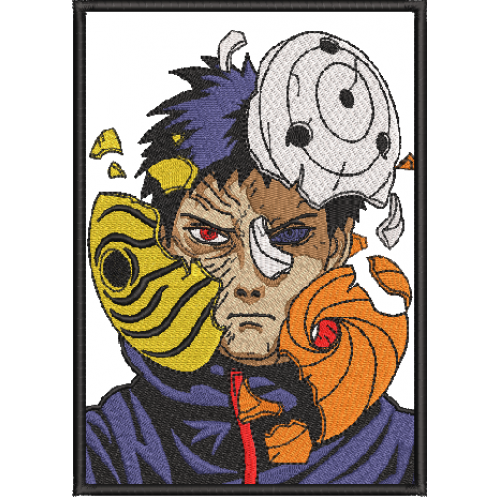 Файл вышивки Obito crash mask