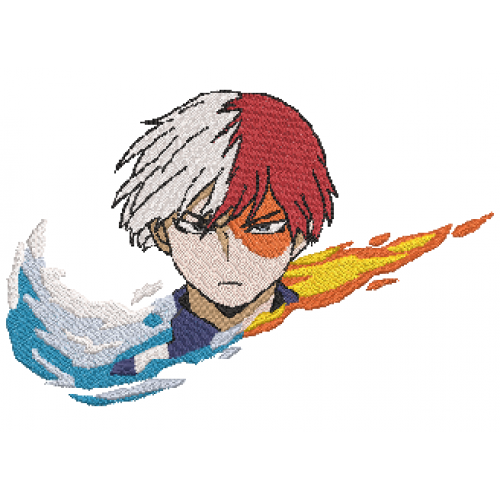 Файл вышивки Nike & Todoroki