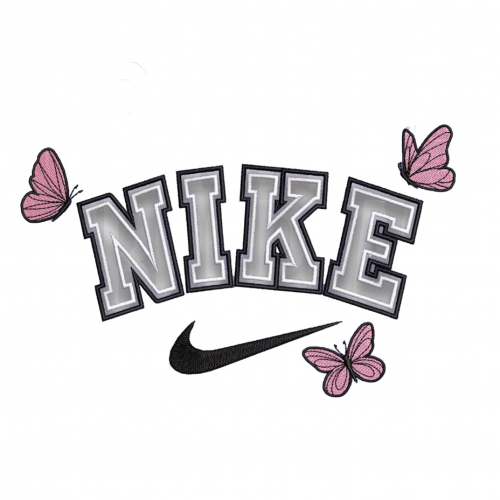 Файл вышивки Nike butterfly 2/ Найк и бабочки