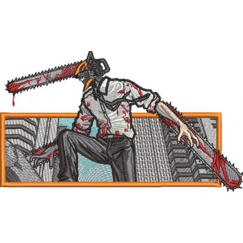 Файл вышивки Chainsaw man/ Человек-бензопила
