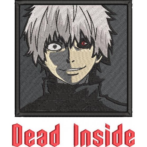 Файл вышивки Kaneki Ken. Dead Inside. Канеки Кен. Аниме Токийский Гуль