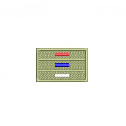 Файл вышивки Флаг триколор полоски с застилом