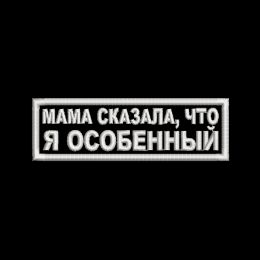 Файл вышивки Мама сказала, что я особенный