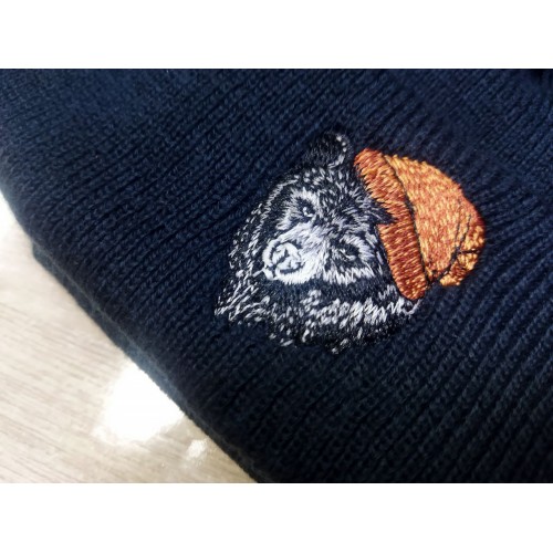 Файл вышивки Миша в шапке