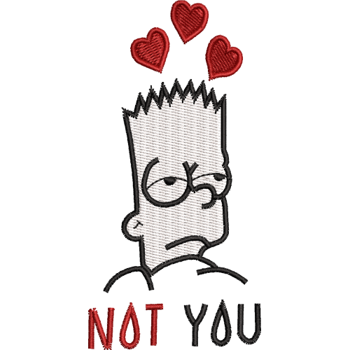 Файл вышивки Барт not love