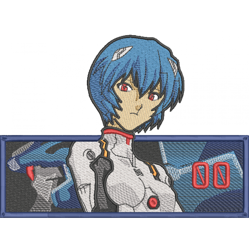 Скачать вышивку Аниме Rei Ayanami Evangelion/Рей Аянами Евангелион по цене  700 ₽ - купить на сайте Эмбротека