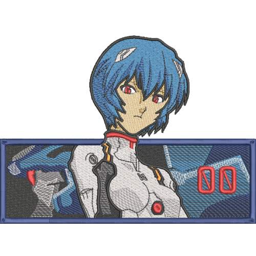 Файл вышивки Rei Ayanami Evangelion/Рей Аянами Евангелион