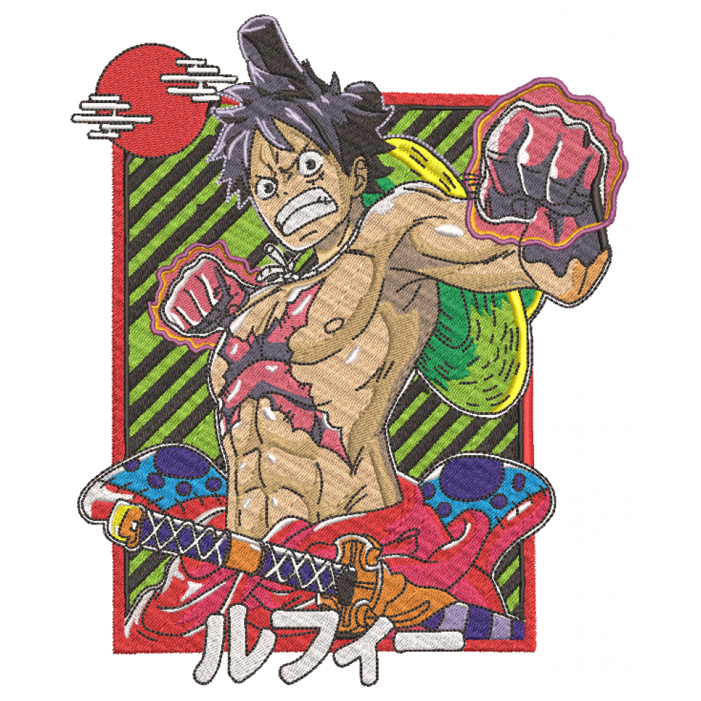 Скачать вышивку Аниме Luffy One Piece/Луффи Ван Пис 01 по цене 700 ₽ -  купить на сайте Эмбротека