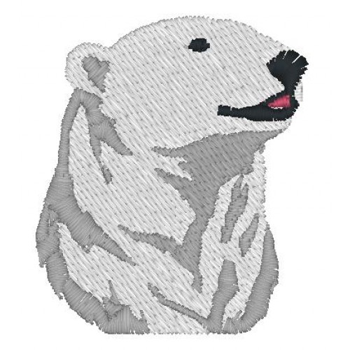 Файл вышивки Белый медведь